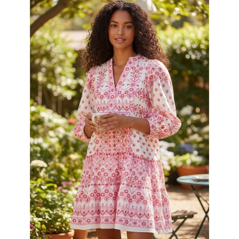 Hale Bob Clary Embroidered Mini Dress XS New